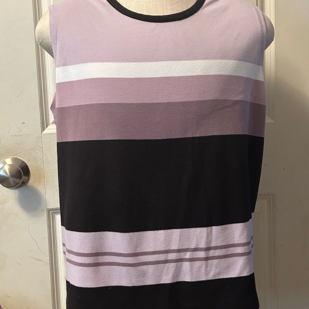 Purple stripe avenue sweater tank 26/28